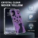 Clear Case for T-Mobile Revvl 7 Pro 5G, Cat Butterfly Silhouette | Shockproof Slim TPU Case for Revvl 7 Pro 5G, Military Grade Drop Protection, Anti-Yellowing Clear Cover