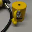 QWORK 20T Mini Hydraulic Cylinder Jack Porta Power Ram 2" Stroke, CP-180 Manual Hydraulic Hand Pump, Single Acting Lifting Cylinders for Machinery Shipbuilding