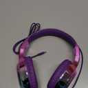 QearFun USB C Kids Headphones Wired with Mic, 85/94dB Safe Volume Limit, Foldable Over Ear, Tangle-Free Cord & Sharing Port, Wired On-Ear Headset for School, Chromebook, Tablet, Travel-Boys & Girls (Purple)