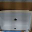 Undermount Bathroom Sink Rectangle, Hugsleek Interior Bowl Size 16 x 11 inch White Porcelain Ceramic Vessel Sink Under Counter Exterior Size 18x13in Rectangular Bath Sink Basin Lavatory Fireclay