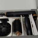 Air Styler 5 in 1, Hair Dryer Brush & Multi-Styler with 110,000 RPM High-Speed Powerful Motor, Auto-Wrap Curler, Cushion Massager, Oval Brush, Diffuser, Nozzle Attachment (Premium Black)