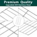 MHL54382302 Oven Rack Stove Replacement Parts for LG Microwave Rack Shelf 18.9’’ x 12.9’’ 304 Stainless Steel LG LMV2031ST LMHM2237BD LMHM2237ST LMV2031BD Metal Cooking Oven Wire Support 1 Pcs