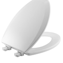 Church Lift-Off Wood White Elongated Toilet Seat