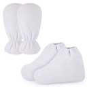 Segbeauty Paraffin Heated SPA Mittens & Foot Liners for Hand Therapy - Thicker Larger Size, Hot Wax Machine Compatible