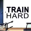 6 x Inspirational Quotes Wall Decals for Gym: Motivational Vinyl Art Wall Stickers for Office Garage Classroom School - Train Hard 28.6" X 15"
