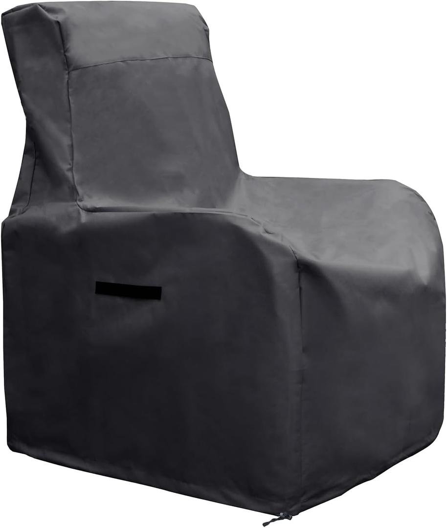 Skypatio Patio Chair Cover Waterproof, Outdoor Furniture Storage Cover for All Weather Protection (Black) 