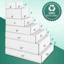 Eupako 11x8x2" White Shipping Boxes Corrugated Box Mailers 20 Pack Cardboard Shipping Boxes for Small Business, Mailing