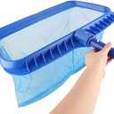 Reinforced Plastic Frame Pool Leaf Net Swimming Pool Debris Falling Leaves Net Tool