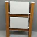 Taranta 2 Step Ladder,Aluminum Lightweight Folding 2 Step Stool with Anti-Slip Wide Pedal, 330lbs Capacity Step Ladder for Household,Kitchen,Office - White Woodgrain