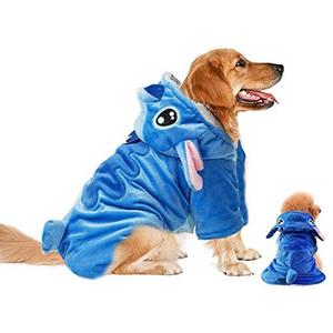 Dog Costume, Gimilife Dog Hoodie, Dogs Halloween Costume Pet Xmas Pajamas Outfit, Pet Coat Cartoon Costumes for Dogs and Cats for Halloween Christmas and Winter - L