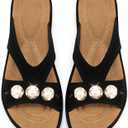 Ecetana Womens Flat Sandals 2026: Dressy Comfortable Walking Slides Casual Slip on Summer Sandals for Indoor & Outdoor