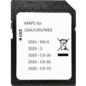2025 Navigation SD Card,Compatible with 2024 - MX-5,2025-3,2025 - CX-30,2025 - CX-50,2025 - CX-70USA/CAN/MEX