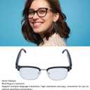 AI Smart Translation Glasses,Real-Time Multi-Language Translation Built-in Mic & Speaker Anti Blue Light Lenses,Video Translation Travel Friendly Lightweight Design 1-Year Software Trial