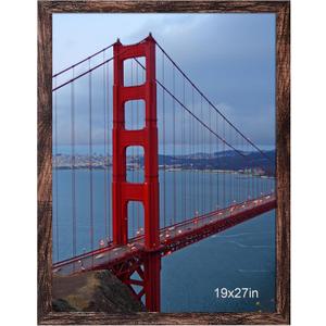 BESCRCL 19x27 Picture Frame Puzzle Brown, Poster Frames Wall Hanging, Display Pictures 19 x 27 without Mat, 1 Pack
