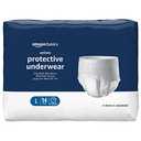 Amazon Basics Unisex Protective Underwear, Overnight Absorbency, Large, 14 Count, (1 Pack of 14)