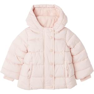 Amazon Essentials Girls and Toddlers' Heavyweight Hooded Puffer Coat, Water-Resistant (4T, Light Mauve)