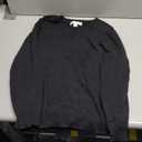 Amazon Essentials Women's Lightweight Long-Sleeve V-Neck Cotton Sweater, Black, X-Large