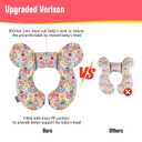 KAKIBLIN Baby Neck Pillow, Upgraded Baby Support Pillow,Baby Neck Support Pillow for Carseat, Newborn Neck Support for Car Seat,Pushchair,Travel (Flower)