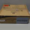 ZMISHIBO 24 Inch Low Profile Ceiling Fans with Lights and Remote, 3000K-6000K Dimmable Fandelier LED Fan Light, Flush Mount Ceiling Fan with Light, 6 Wind Speeds Ceiling Fans for Bedroom- Black