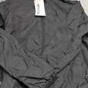 Womens Reversible Rain Jacket Lightweight Waterproof Windbreaker Jacket Outdoor Active Portable Raincoat (Large, Black&rose)