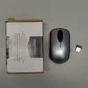 Amazon Basics 2.4 Ghz Wireless Optical Computer Mouse with USB Nano Receiver, Silver