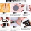 Electric Foot File Callus Remover Professional Foot File Pedicure Tools Adjustable Speed 60pcs Replacement Sandpaper disc Easy to Remove Cutin Dead Skin calluses(Black 60pcs) (60 Count (Pack of 1))