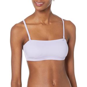 Amazon Essentials Womens Bandeau Swim Top (X-Large, Lavender)