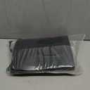 Hleelomi 3 Pack 40-inch Suit Bag Garment Bag for Travel and Storage, Garment Bags for Hanging Clothes with Zipper and Visible Transparent Window, Black