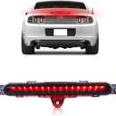 LED Third Brake Light Compatible with 2010-2014 Fo-rd Must-ang, [2 in 1 Design] Brake Lamp & Taillight Lamp, OEM Part #AR3313A613A, AR33-13A613-A, High Mount Brake Light, Smoked Lens