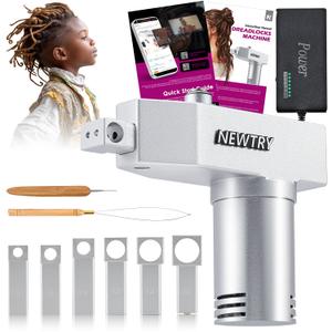 NEWTRY Dreadlocks Machine with Multiple Tools 6/8/10/12/14/16mm (0.2/0.31/0.39/0.47/0.55/0.63in)