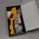 Cordless Electric Scissors,4V Rechargeable Cardboard Cutter Heavy Duty Scissor with Safety Lock & LED Light for Box Carpet Plastic Fabric(Yellow)