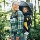 Chicco SmartSupport Aluminum Frame Backpack Carrier, Lightweight Baby Backpack Carrier, Solar/Grey