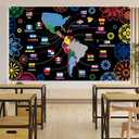 3 x Hispanic Heritage Month Backdrop Hispanic Heritage Banner Spanish Heritage Month Latino Heritage Month Decorations and Supplies for Home