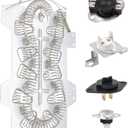 Dryer Heating Element Kit Fit for Samsung DV448AEP/XAA DV448AEW/XAA DV456ETHDSU/AA DV456EWHDSU/AA DV456EWHDWR/AA DV45H7000EP/A3 DV45H7000EW/A2 DV45H7200EW/A2 DV410AER/XAA DV410AEW/XAA