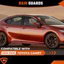Rain Guards Fit for Toyota Camry 2025 2026 LE SE XLE XSE Black 4 PCS