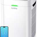 Air Purifiers for Home Large Room Up to 2600 Ft, Double-Sided HEPA Air Purifier with Washable Pre-filter, Fan Mode, Smart WiFi, PM 2.5 Air Quality Monitor, for Pets Hair, Dust, Pollen, Smoke (White)