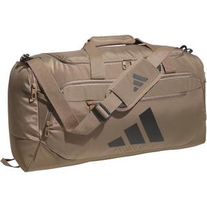 adidas Defender 5 Duffel Bag for Sports, Gym and Travel, Khaki Six/Black, OSFA, Medium