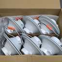 12 Pack 5/6 Inch 5CCT LED Recessed Lighting Retrofit, 2700K/3000K/4000K/5000K/6500K Selectable, Dimmable Can Lights with Baffle Trim, 12W=150W, High Brightness 1000LM, IC& Wet Rated, ETL&FCC Certified