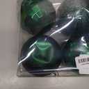 Emopeak 4Pcs Christmas Balls Ornaments for Xmas Christmas Tree - 4 Style Shatterproof Christmas Tree Decorations Hanging Ball for Holiday Wedding Party Decoration (Dark Green, 4"/10CM)