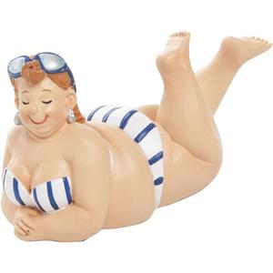 Beachcombers Resin Beach Lady On Tummy Blue