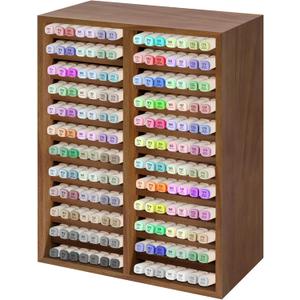 SEEKelegant Acacia Wood Marker Organizer for Desk