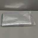 Wowfit 50 CT 12x16 inches Large Clear Bottom Gusset Cellophane Gift Bags with 6" Gold Twist Ties, Cello Packaging for Baby Showers, and Wedding Gift Wrapping