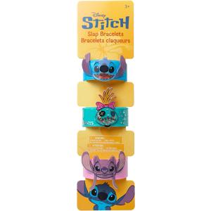 3 x LUV HER Stitch 3 Slap Bracelets for Girls Fun Confetti Wristband Featuring Stitch and Angel Adjustable Fit Birthday Party Favor or Gift Ages 3+