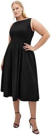 City Chic Women's Plus Size Dress - Mary Skater Midi, Size 18/M