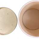 250 Sets Kraft Paper Food Containers With Vented Lids, To Go Hot Soup Bowls, Disposable Ice Cream Cups - Kraft (16 oz)