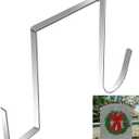 Christmas Headstone Wreath Hanger Adjustable 6"-11" Double Sided Cemetery Gravestone Wreath Holder Stainless Steel Tombstone Decoration Tools Outdoor No Drill String Light Hooks for Christmas Easter