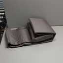 Carressa Linen 100% Egyptian Cotton King Size Sheets Set - 600 Series Hydrangeas Collection Egyptian Cotton Sheets King Size (4 PC, Dark Grey), 16" Deep Pocket Sateen Weave Luxury Bed Sheet (03: Graphite Gray)