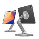 XAOSUN Tablet Stand Magnetic for ipad Stand Desk Multi-Angle, Adjustable Foldable Tablet Holder,Metal 360°Rotation,Home Office Accessories