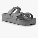 Womens Sandals with Arch Support - Comfortable Adjustable Buckles Beach Slides - Lightweight Summer Platform Sandal Chunky Cushioned
size 8