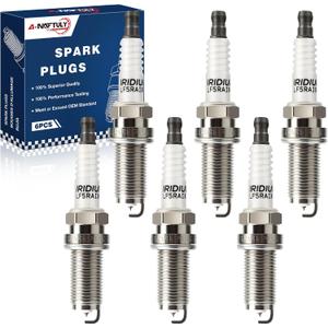Iridium Spark Plugs 6 Pack 4469 LFR5AIX11 Fits for 2002 2003 2004 2005 2006 Nissan Altima 3.5 Maxima Murano Pathfinder Frontier Quest Xterra & Infiniti G35 FX35 M35 I35 V6 3.5L Spark Plug
